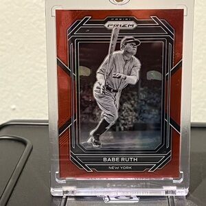 2023 Panini Prizm Baseball Babe Ruth Red numbered #128 /199 New York Yankees
